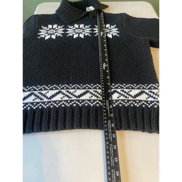 Liz Claiborne Sweater Womens XL Pullover Black White Wool Blend Winter Pullover - Picture 5 of 8